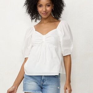 LC Lauren Conrad Milk Maid Top